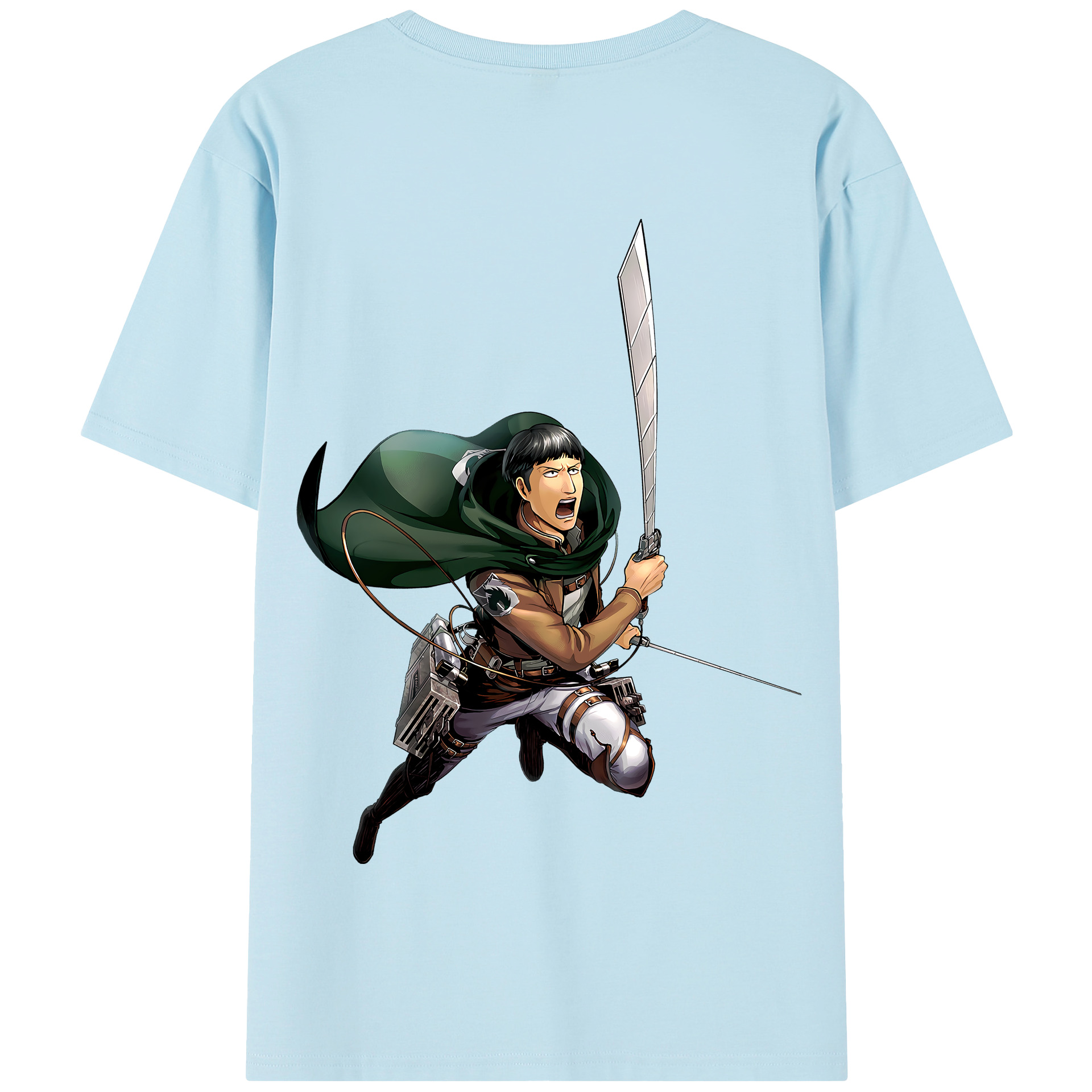 （画像用） 進撃の巨人 Attack on Titan 綿100％半袖Tシャツ（背面プリント）